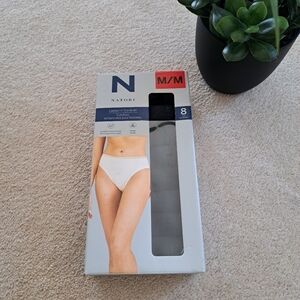 Natori Underwear 8 Pack Black Panties Size Medium New Hi Cut Briefs